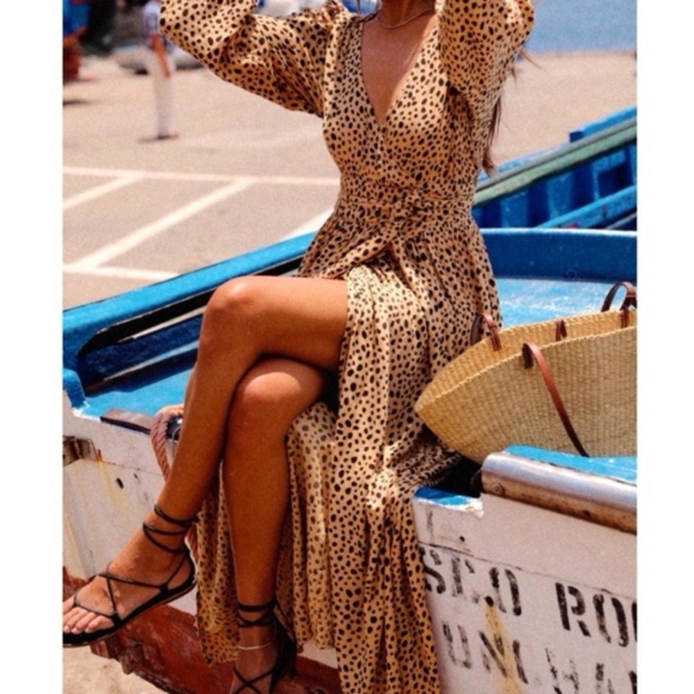 Billabong nine lives maxi wrap dress